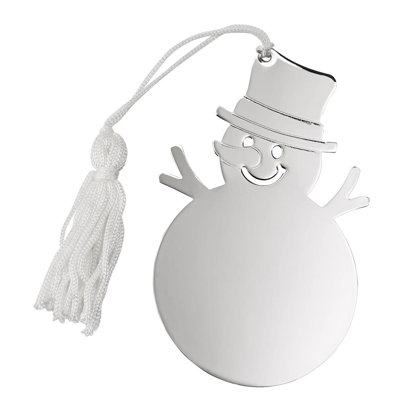 Snowman Ornament with White Tassel