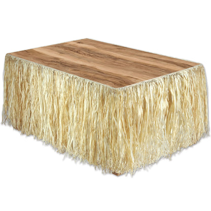 Table Skirts - Raffia (Multiple Designs Available)