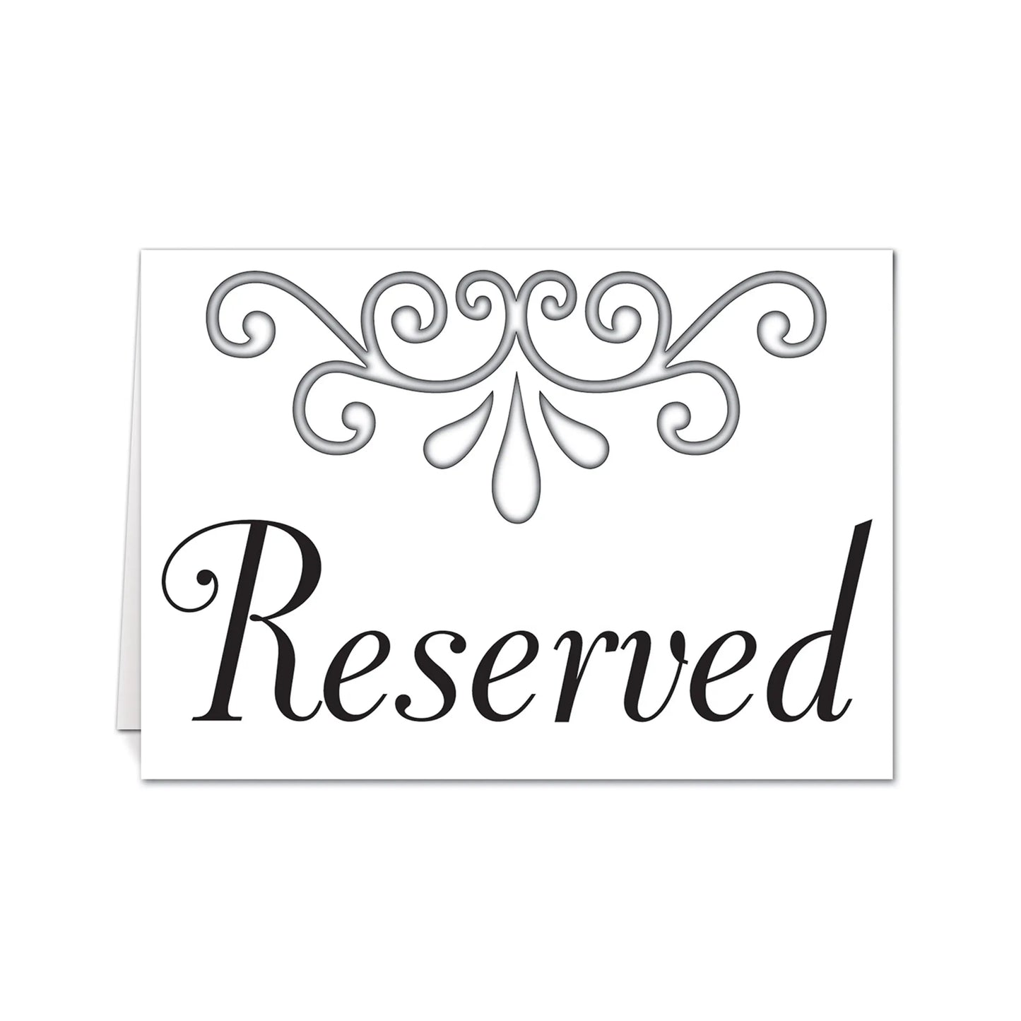 Reserved Table Cards