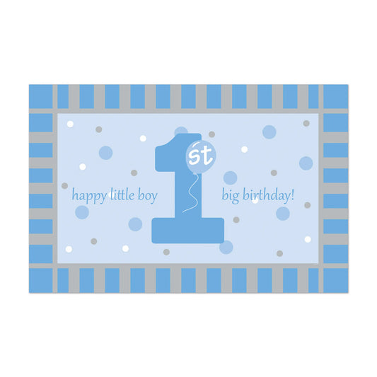 Plastic Novelty Items - Size: 30" X 3' 10" | Pack Of: 1 | Theme: 1st birthday