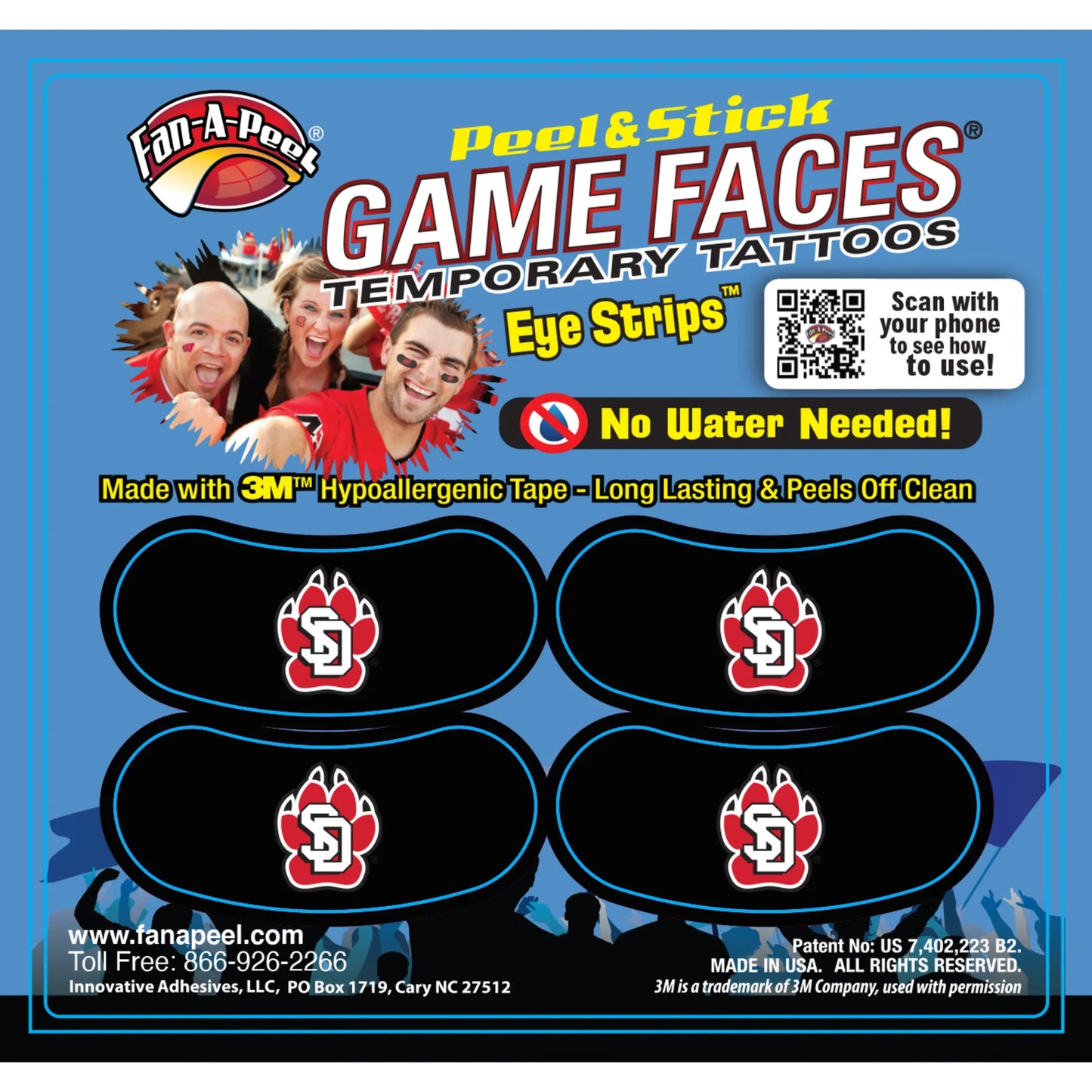 Black Eye Strips Fan-A-Peel / Gamesfaces