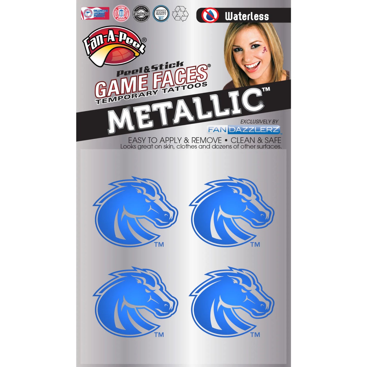 Metallic Peel & Stick Fan-A-Peel / Gamesfaces