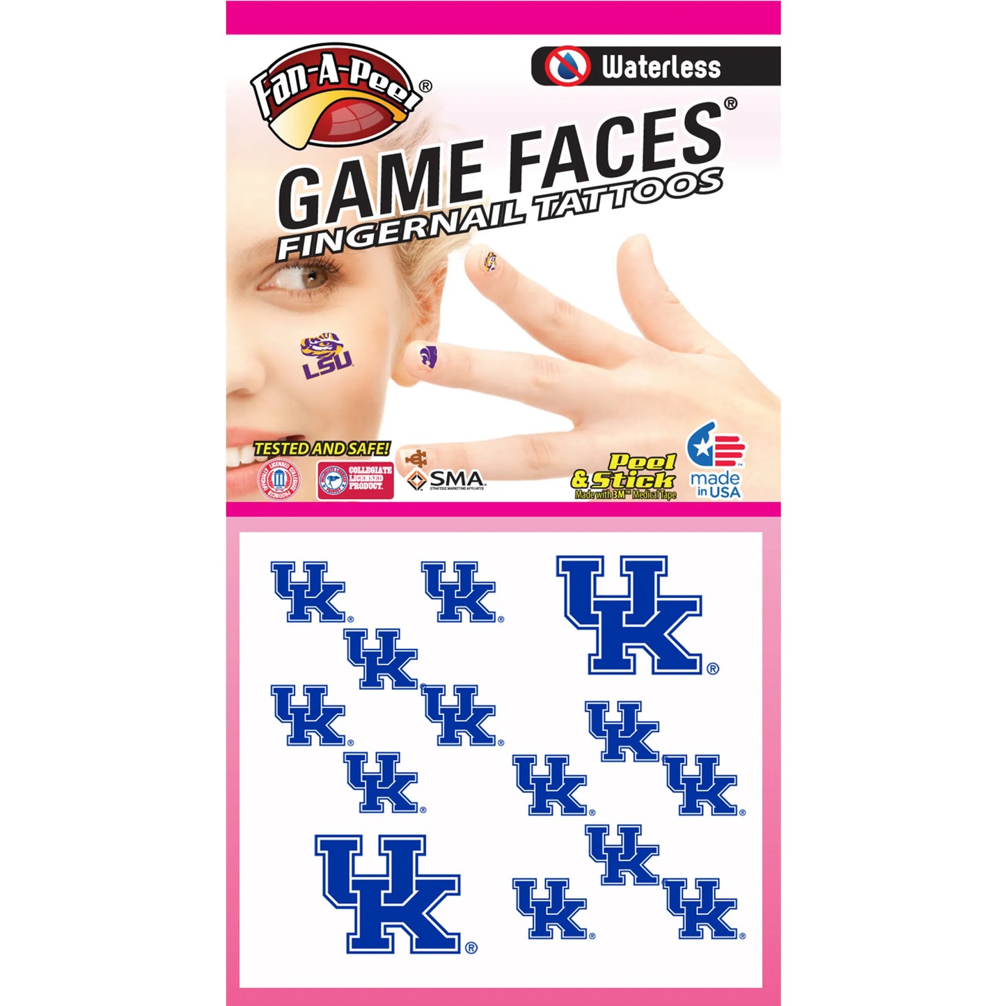 Waterless Peel & Stick Fingernail Fan-A-Peel / Gamesfaces