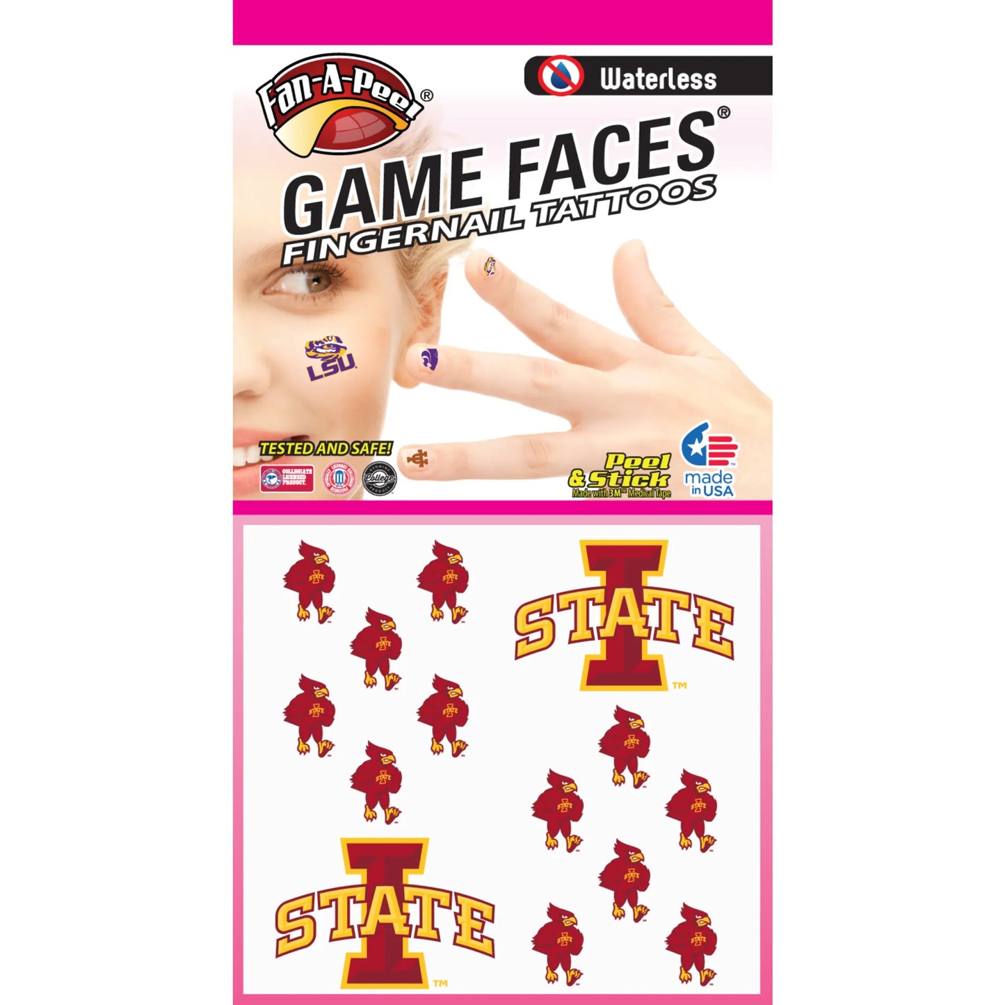 Waterless Peel & Stick Fingernail Fan-A-Peel / Gamesfaces