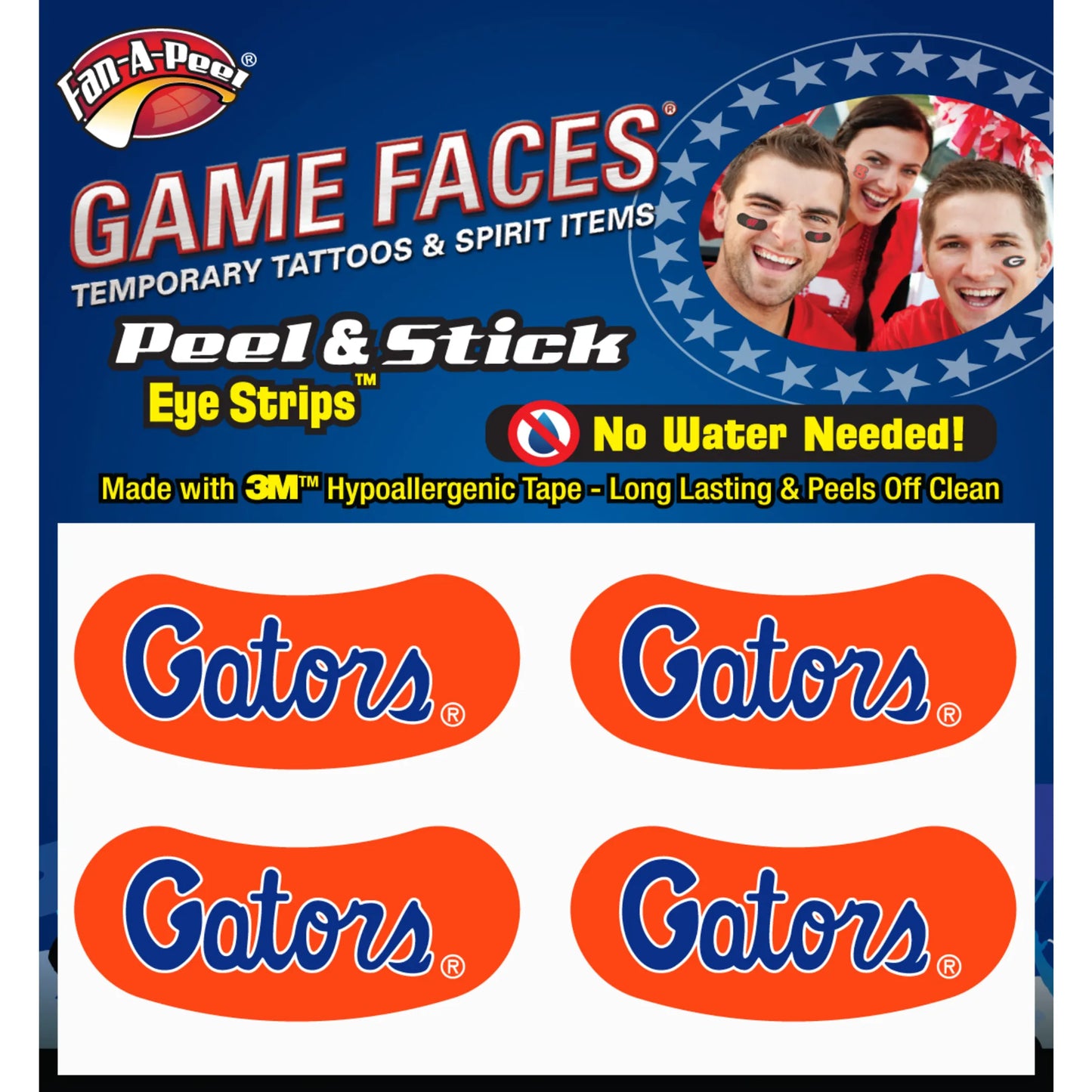 Black Eye Strips Fan-A-Peel / Gamesfaces