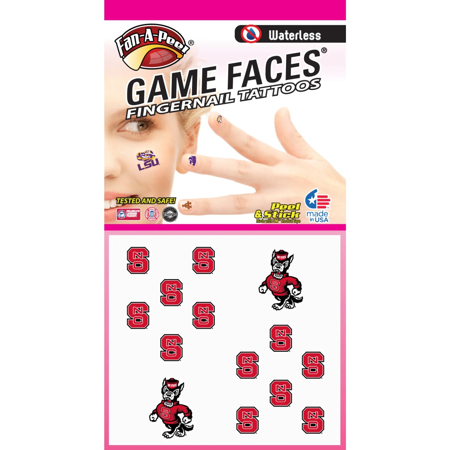 Waterless Peel & Stick Fingernail Fan-A-Peel / Gamesfaces