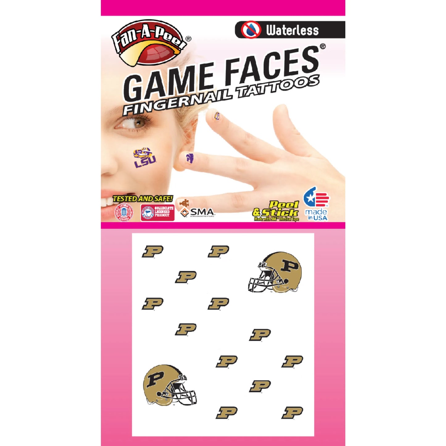 Waterless Peel & Stick Fingernail Fan-A-Peel / Gamesfaces