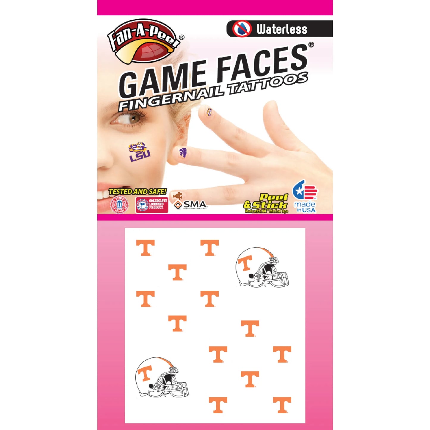 Waterless Peel & Stick Fingernail Fan-A-Peel / Gamesfaces