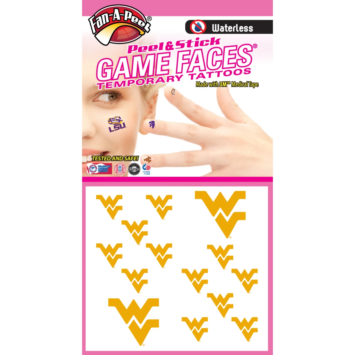 Waterless Peel & Stick Fingernail Fan-A-Peel / Gamesfaces