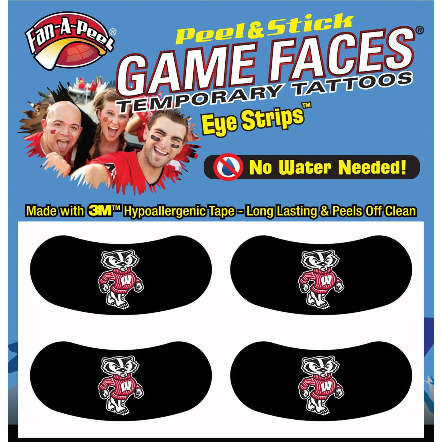 Black Eye Strips Fan-A-Peel / Gamesfaces