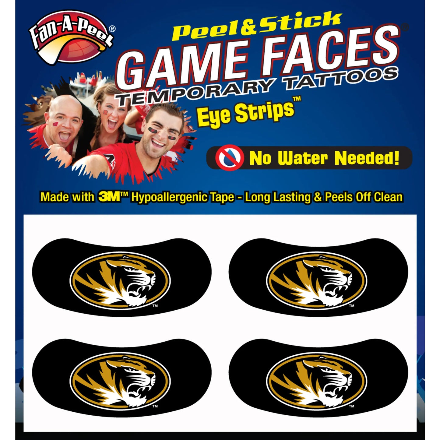 Black Eye Strips Fan-A-Peel / Gamesfaces