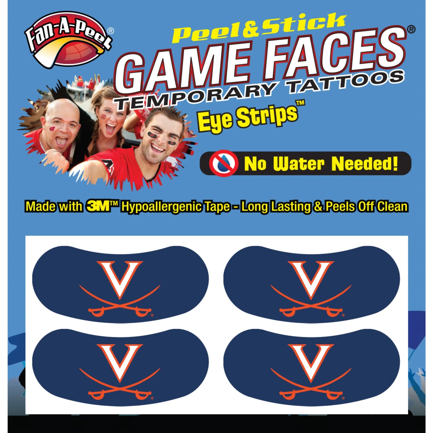 Black Eye Strips Fan-A-Peel / Gamesfaces