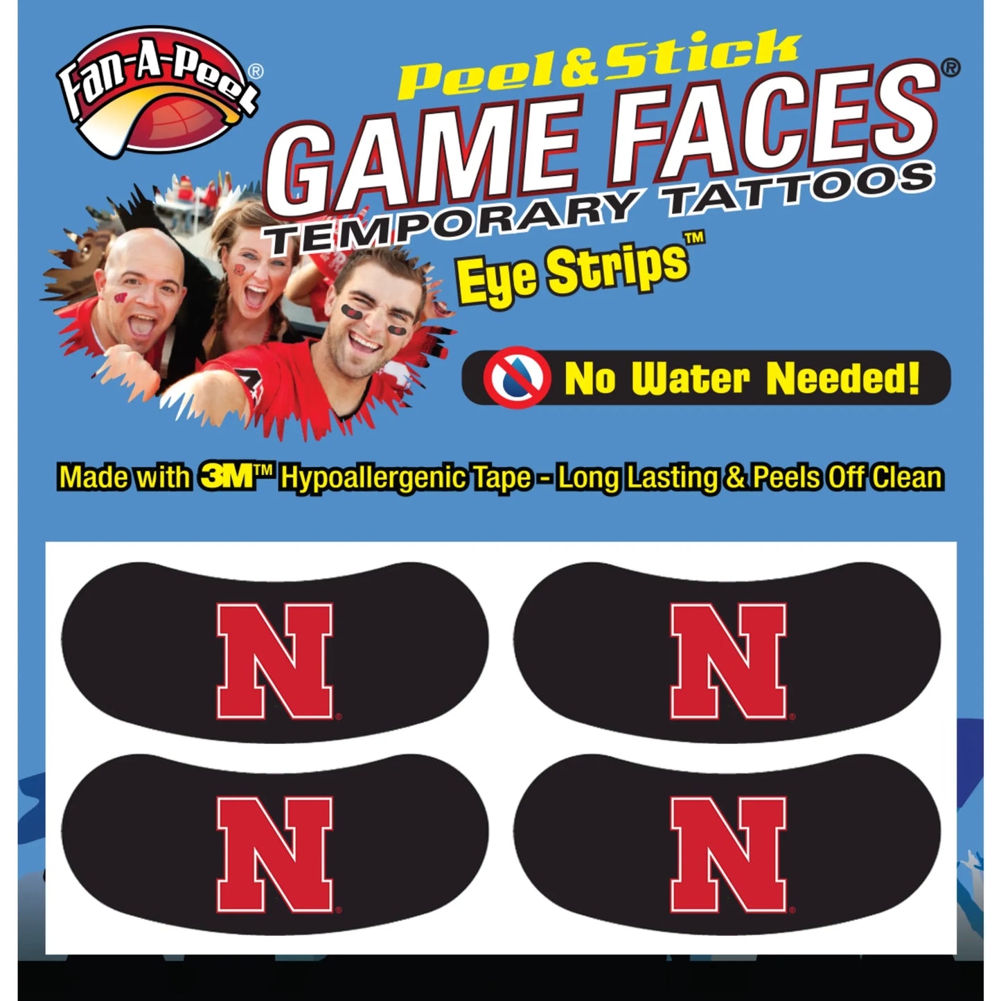 Black Eye Strips Fan-A-Peel / Gamesfaces