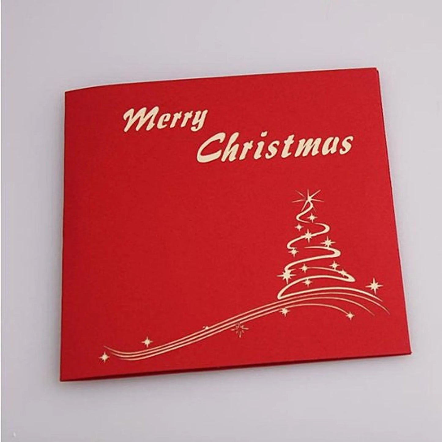 3D Christmas Tree Greeting Cards Memories Treasured Forever