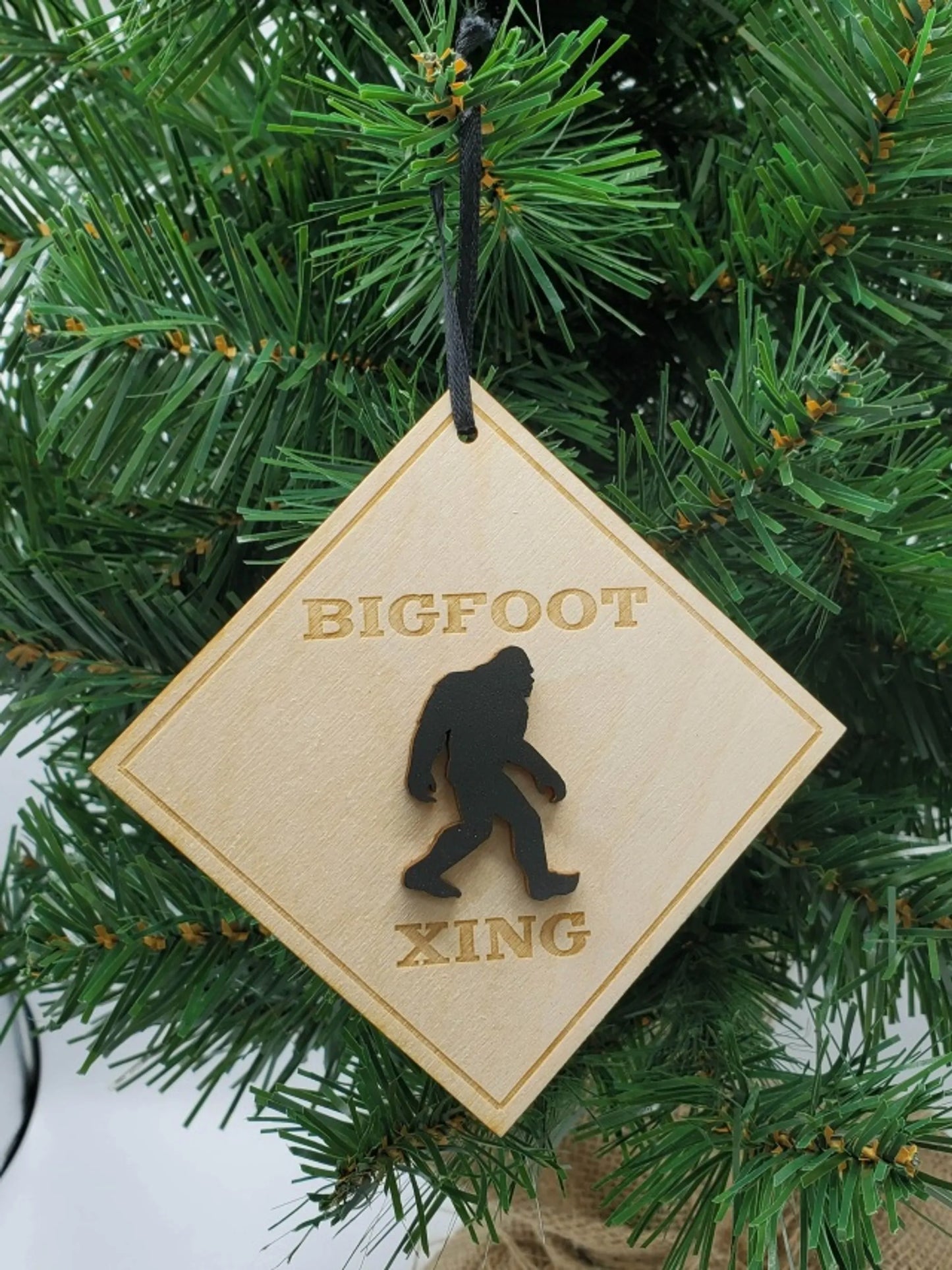 Bigfoot Unfinished Tree Ornament