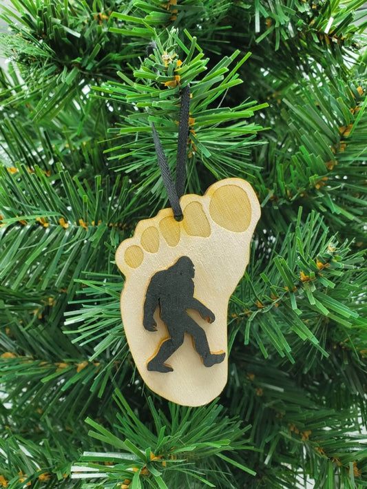 Bigfoot Unfinished Tree Ornament