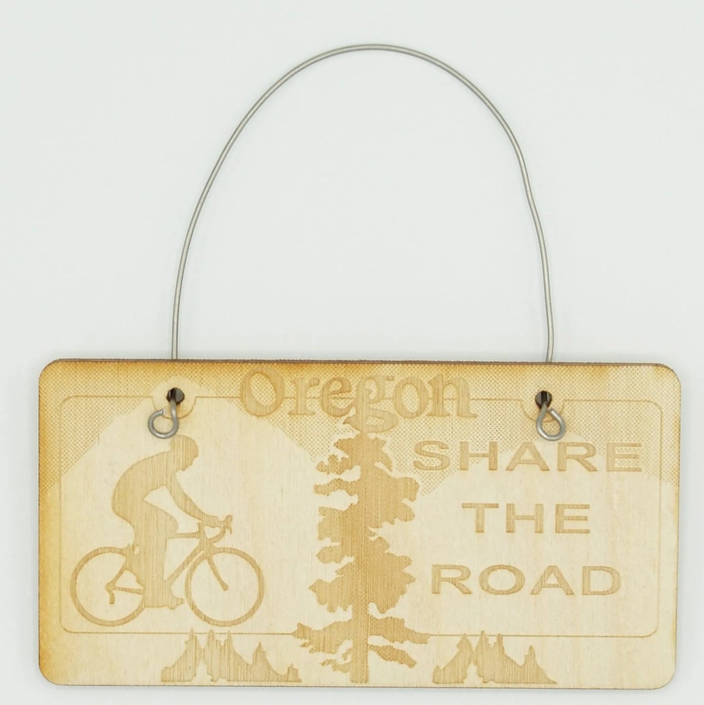 License Plate Unfinished Tree Ornament