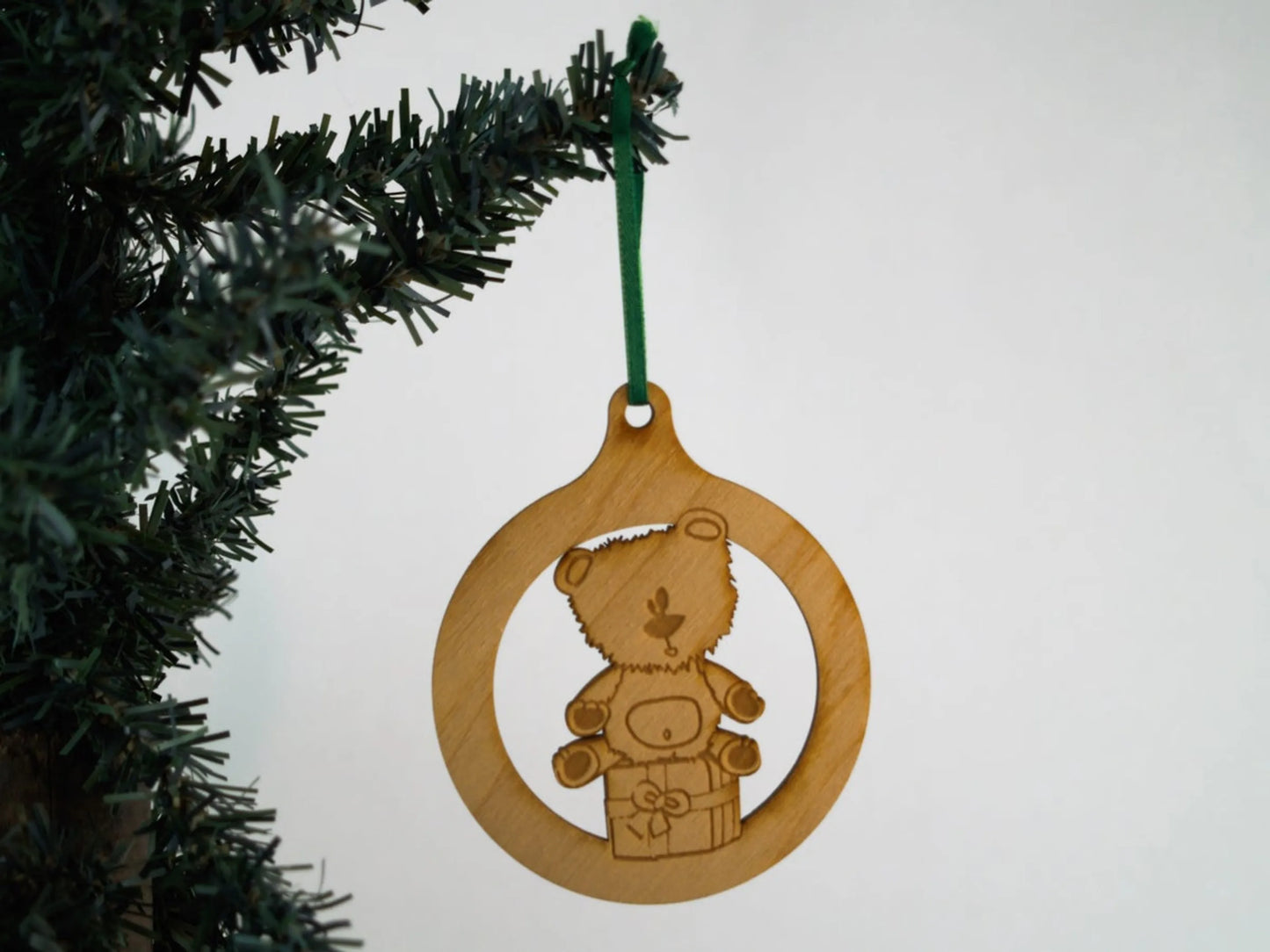 Christmas Themed Unfinished Tree Ornament