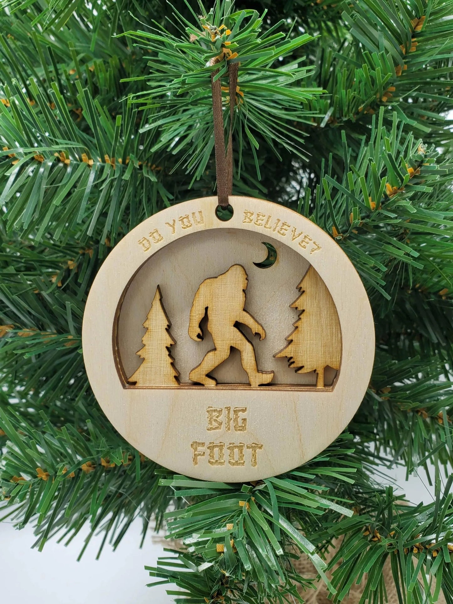 Bigfoot Unfinished Tree Ornament