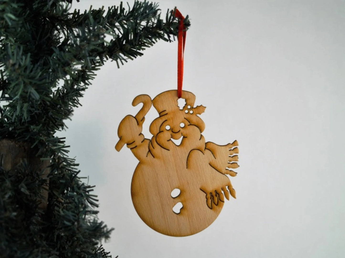 Christmas Themed Unfinished Tree Ornament