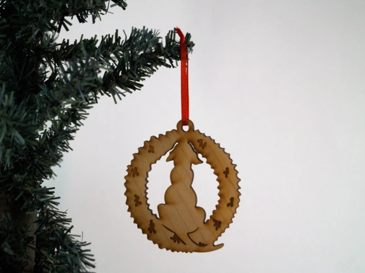 Christmas Themed Unfinished Tree Ornament