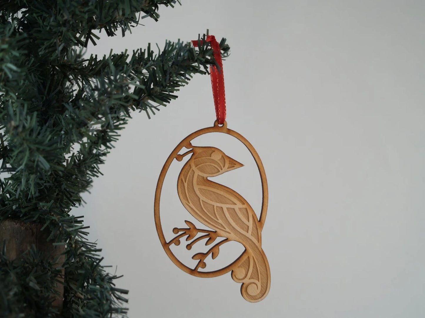 Christmas Themed Unfinished Tree Ornament