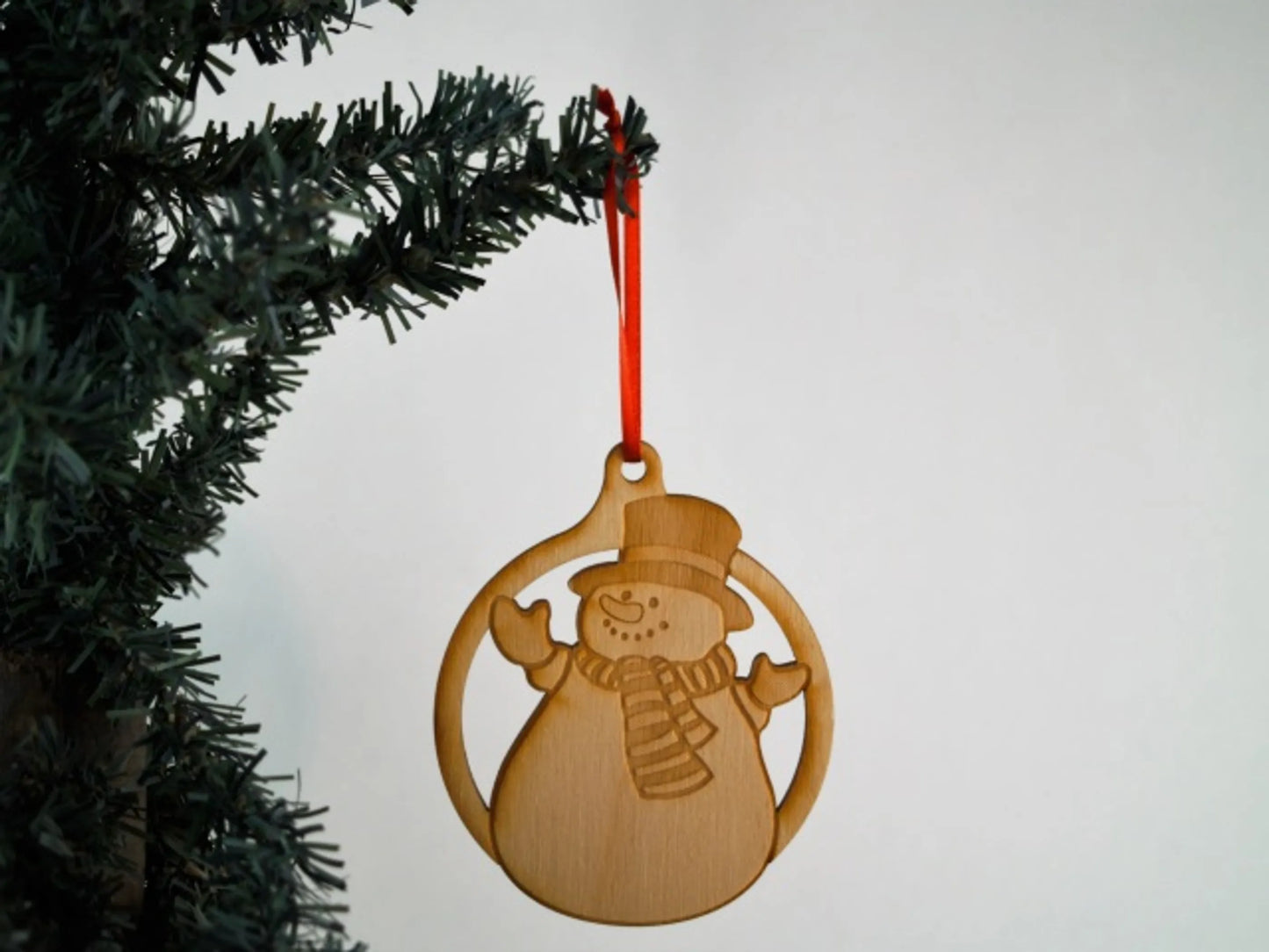 Christmas Themed Unfinished Tree Ornament