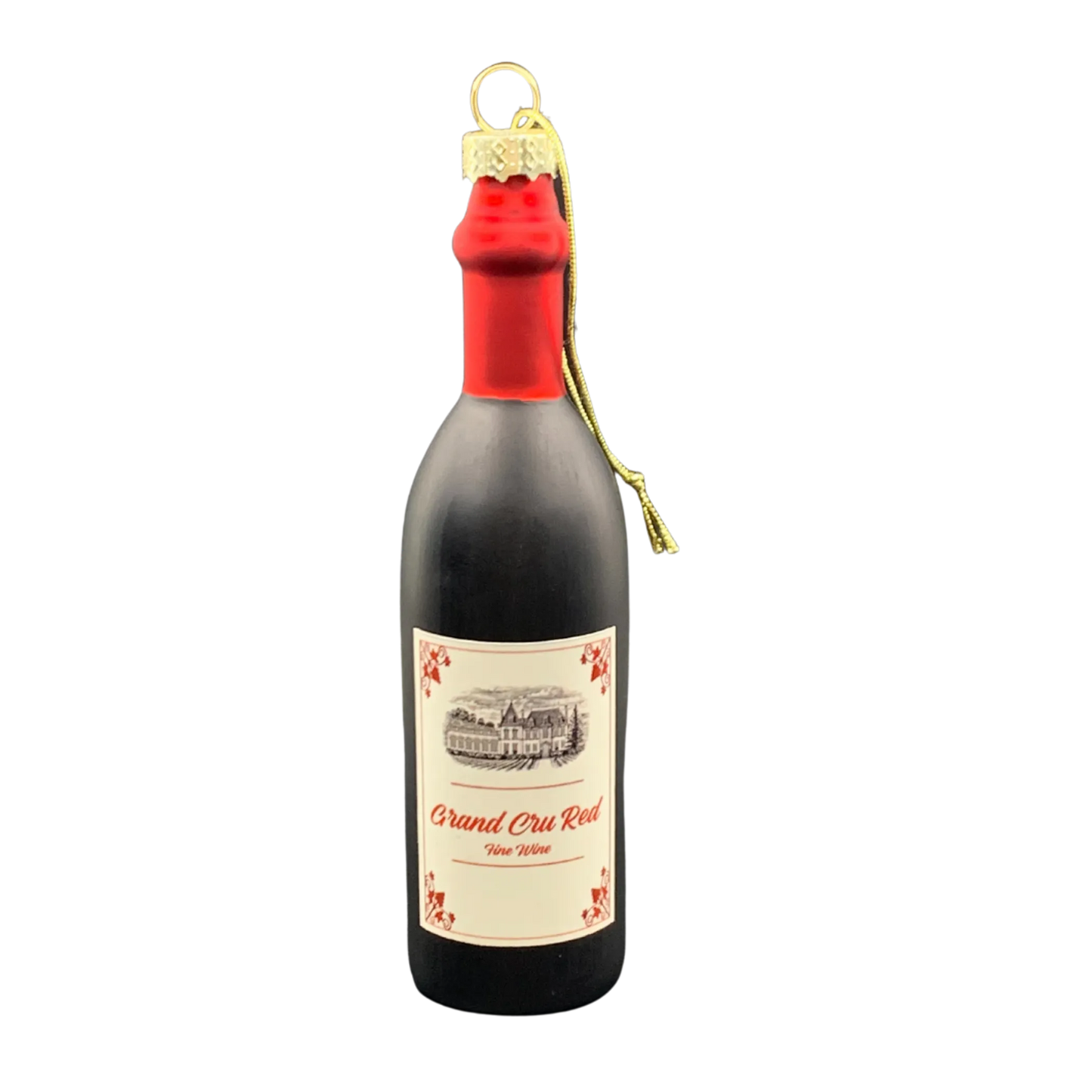 Red Wine Bottle Ornament