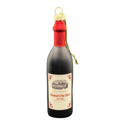 Red Wine Bottle Ornament