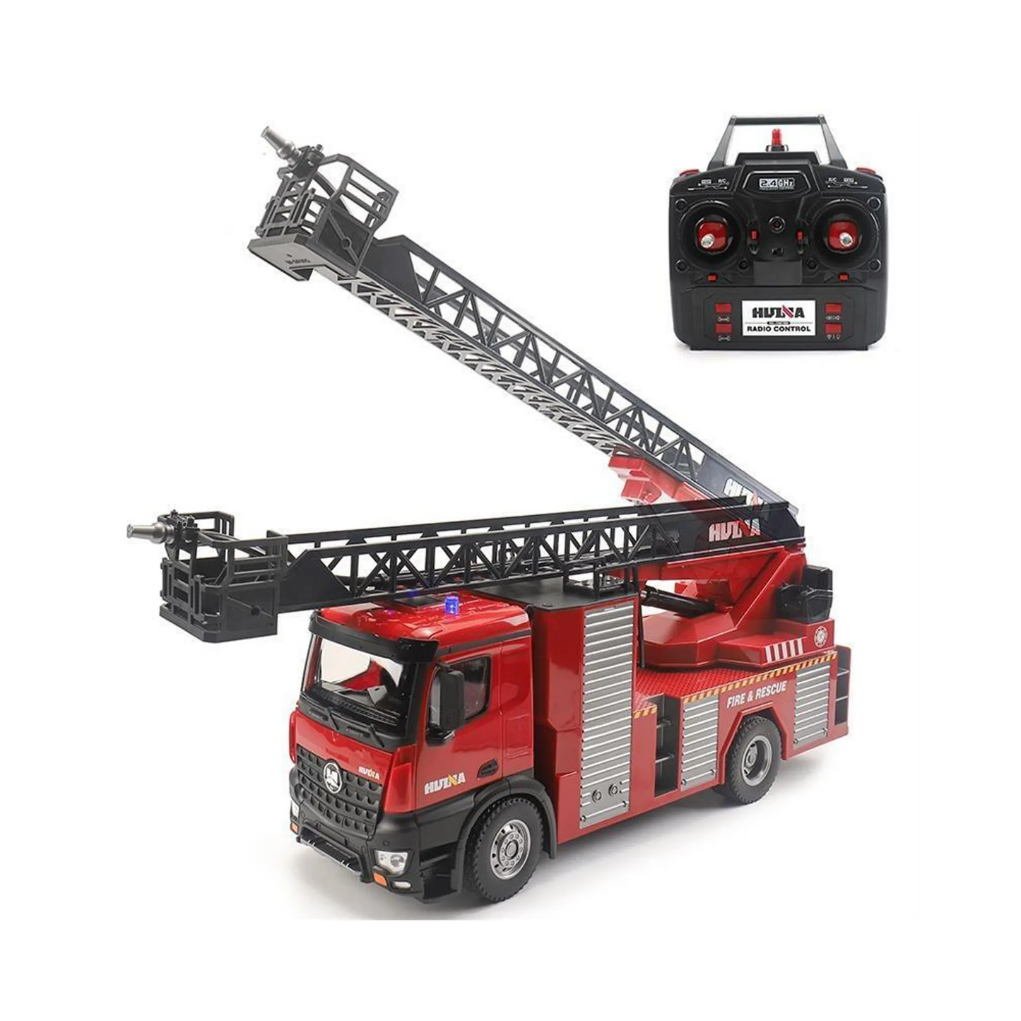 Radio Control Fire Truck, Sprays Water (1:14 Scale)