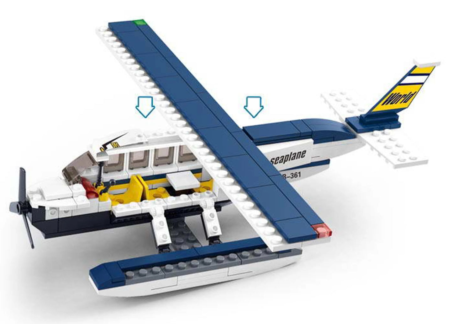 Z Seaplane Aviation Building Brick Kit (214 pcs)