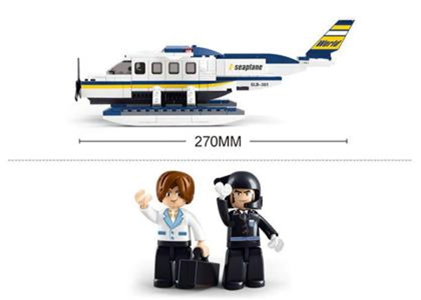 Z Seaplane Aviation Building Brick Kit (214 pcs)