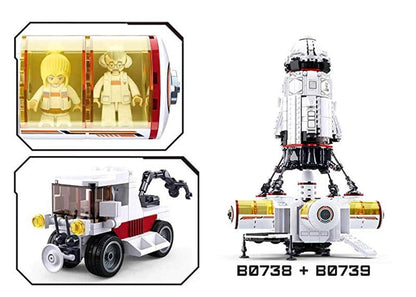 Space Colony Base Building Brick Kit (642 Pcs)