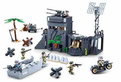 WWII D-Day Atlantic Wall Building Brick Kit (765 pcs)