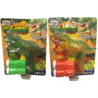 Dinosaur Bubble Gun, Two Colors Green and Yellow Available