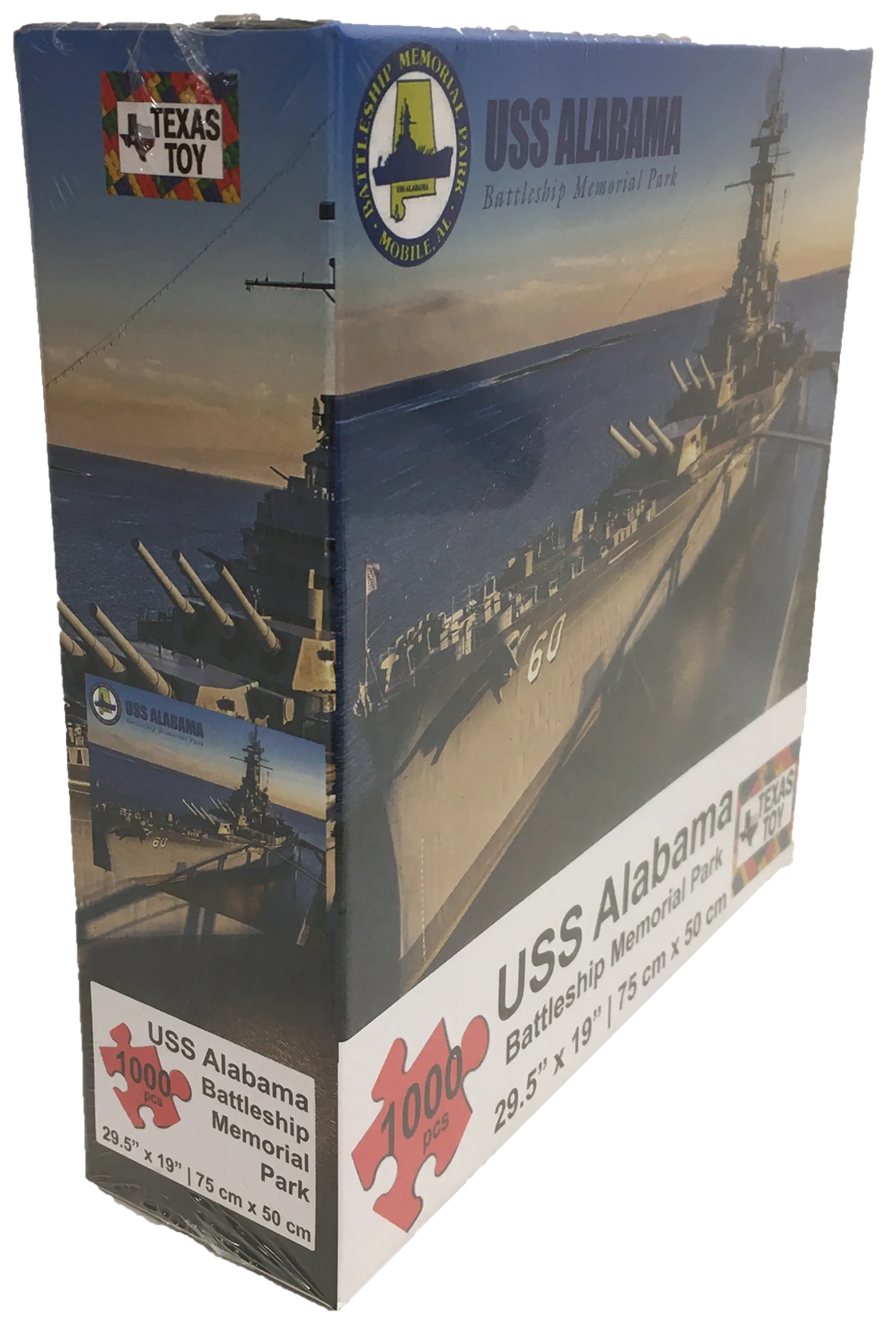 USS Alabama Battleship Cardboard Puzzle 1000-pc 2mm