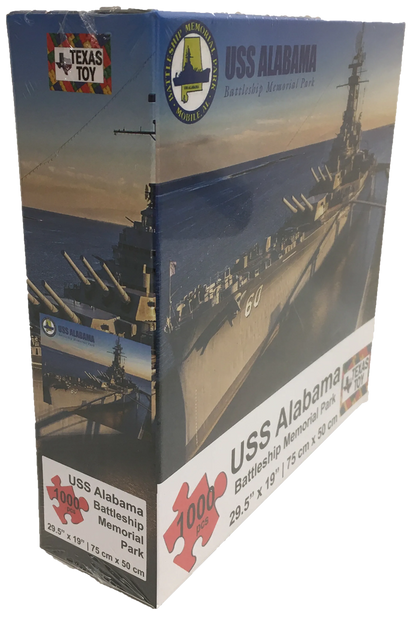 USS Alabama Battleship Cardboard Puzzle 1000-pc 2mm