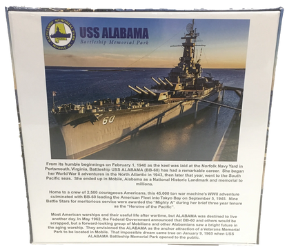 USS Alabama Battleship Cardboard Puzzle 1000-pc 2mm