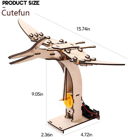 Pterosaur DIY Electric Puzzle Assembly STEM Kit  82 pcs