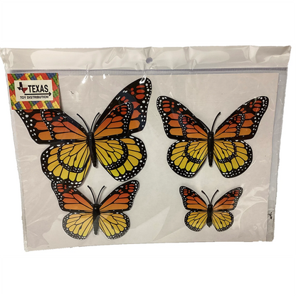 Monarch Butterfly Hair Clips and Magnets in Peggable Bag