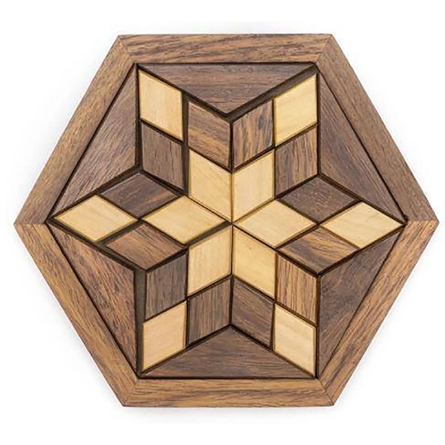 Star Shape Tangram Wooden Puzzle for Kids and Adults 30pcs