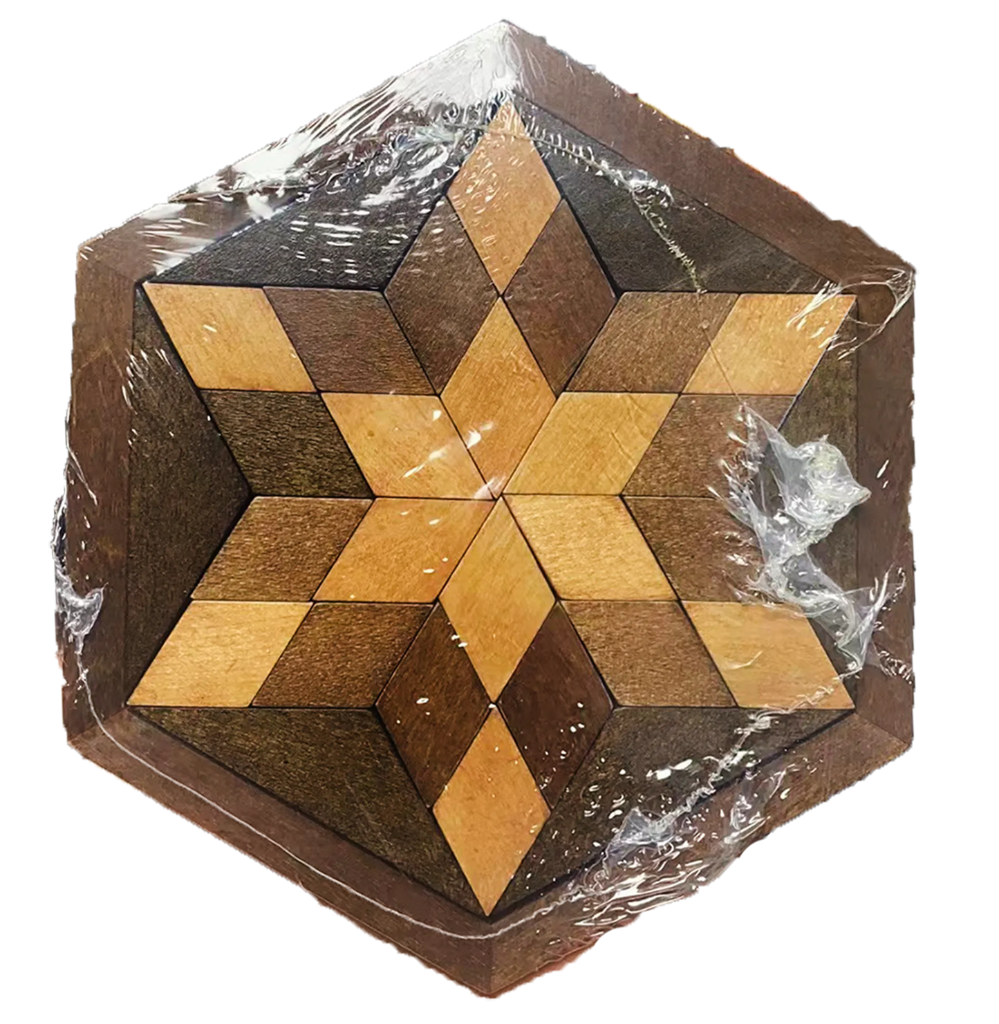 Star Shape Tangram Wooden Puzzle for Kids and Adults 30pcs