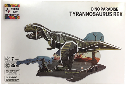 Dinosaur 3D Puzzles EPS Foam Puzzle Sets, Six Types