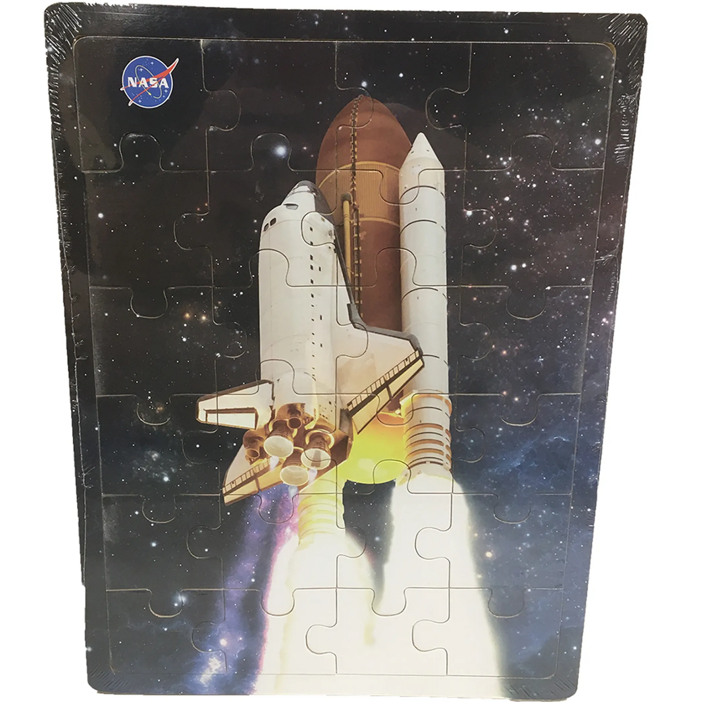 NASA Space Shuttle Stack Launch Wood 24-pc Jigsaw Puzzle