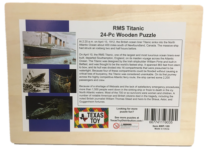 Titanic Port Scene w/ Smoke 24pc Wood Jigsaw Puzzle