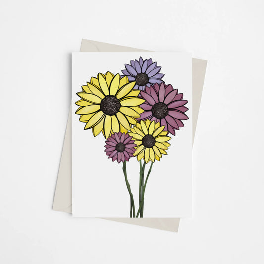 Bright Sunflowers - Greeting Card