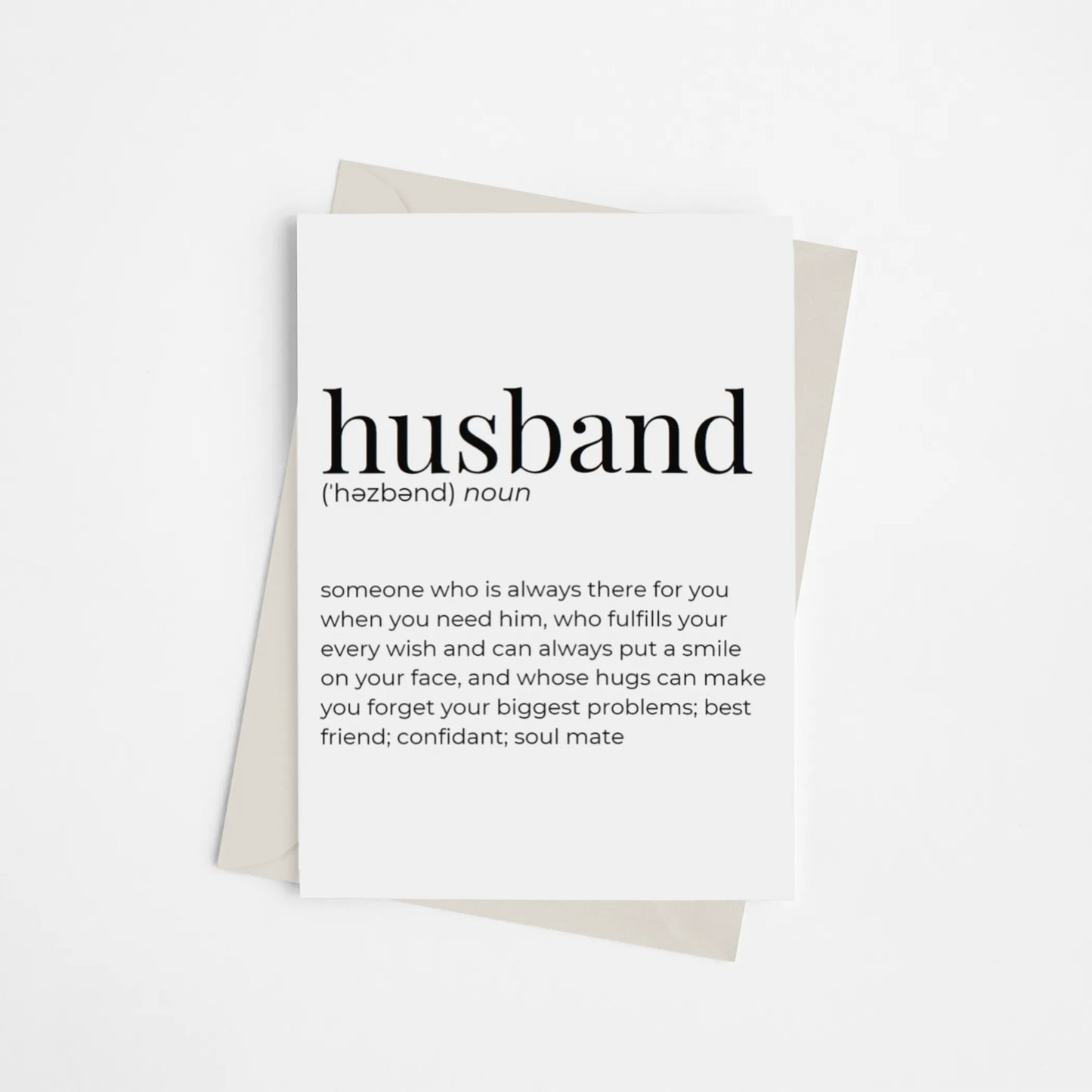 Husband - Greeting Card