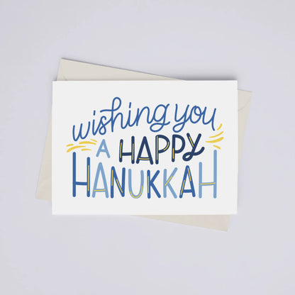 Wishing You a Happy Hanukkah - Greeting Card