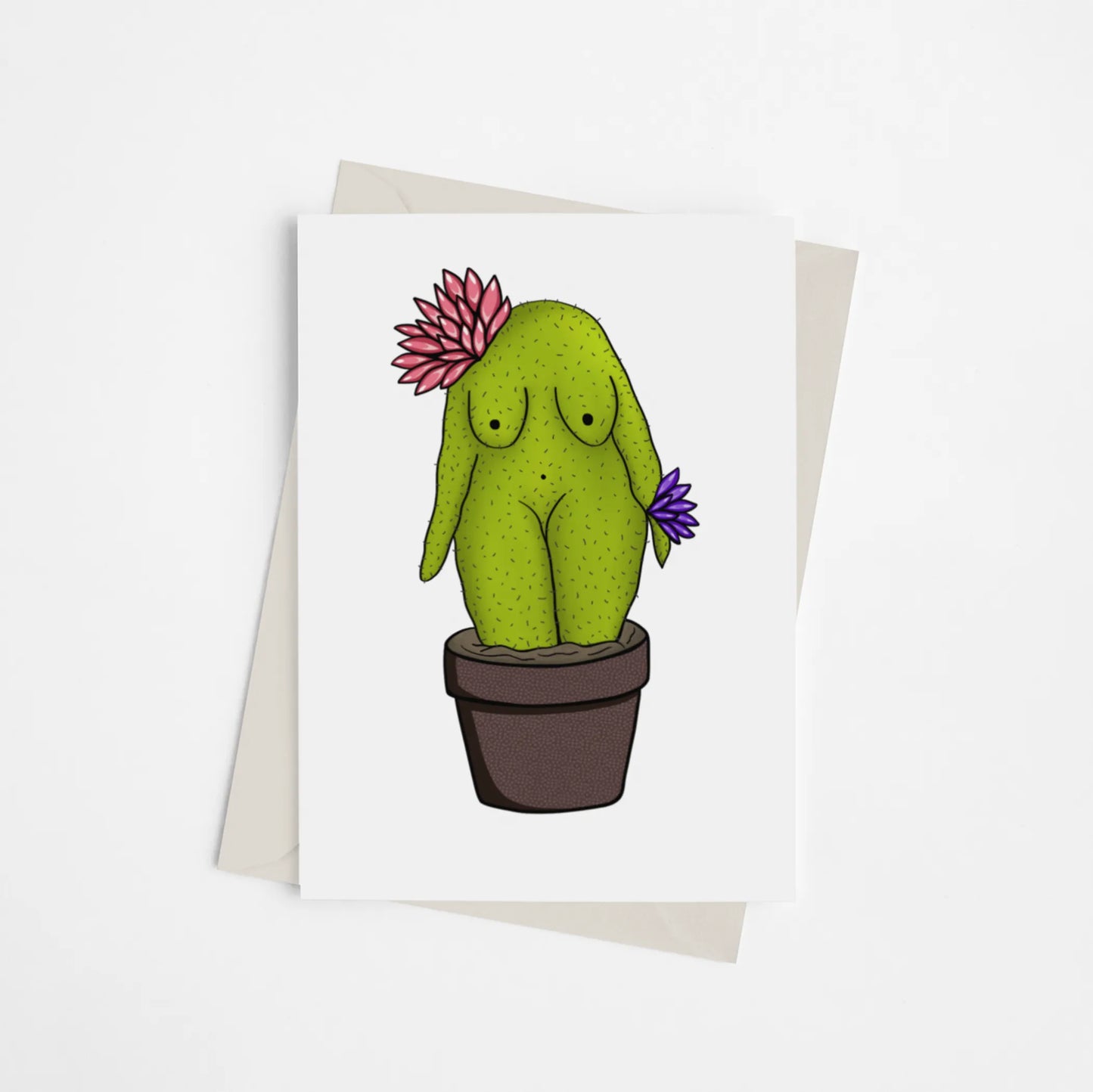 Cactus Woman - Greeting Card