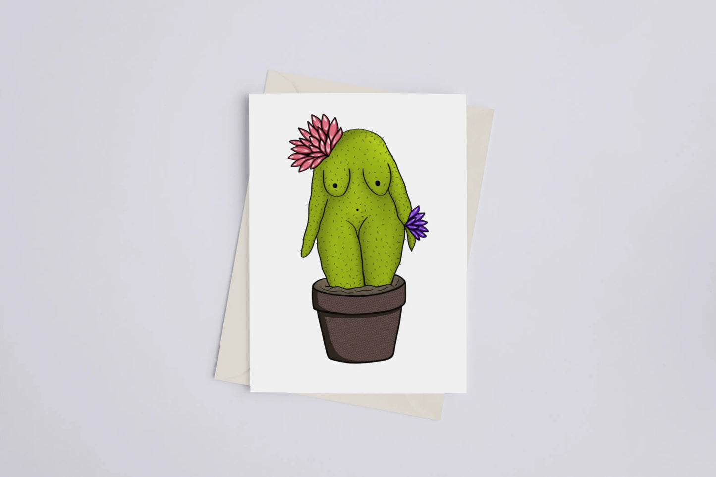 Cactus Woman - Greeting Card